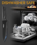 Knife Set, 15 Pcs Kitchen Knife Set with Block Self Sharpening - Image 2